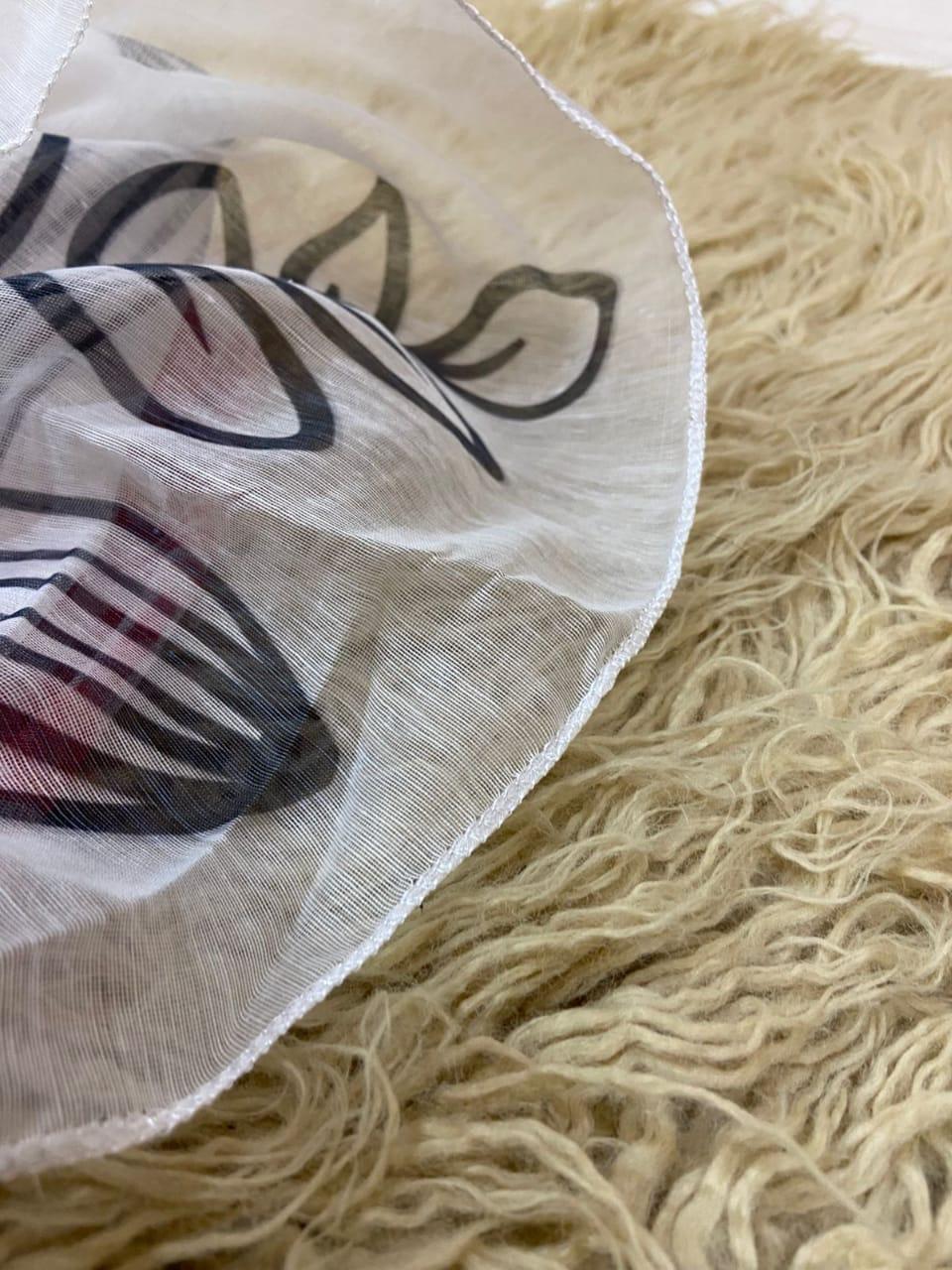 3pcs women's stitched grip silk  painted kaftan suit