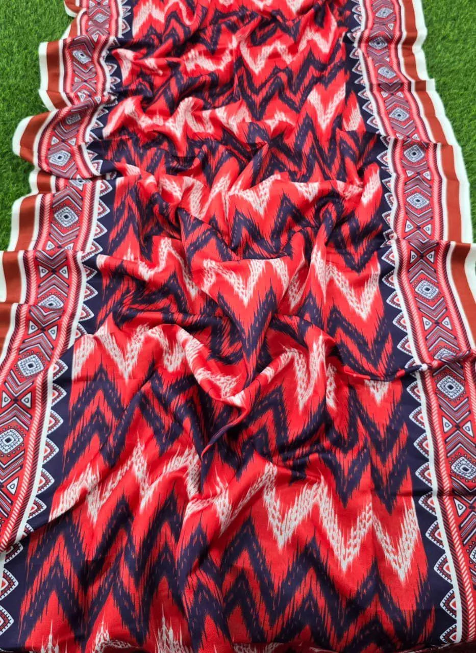 3pcs women unstitched printed suit